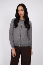 Load image into Gallery viewer, MARLOW COLLAGE KNIT CARDIGAN JAVA STRIPE