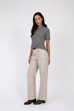Load image into Gallery viewer, MARLOW COLLAGE KNIT TEE JAVA STRIPE