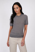 Load image into Gallery viewer, MARLOW COLLAGE KNIT TEE JAVA STRIPE