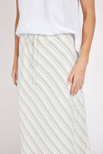 Load image into Gallery viewer, MARLOW COMO LINEN BIAS SKIRT COASTAL STRIPE