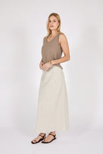 Load image into Gallery viewer, MARLOW COMO LINEN BIAS SKIRT NATURAL