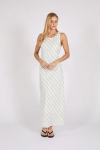 Load image into Gallery viewer, MARLOW COMO LINEN DRESS COASTAL STRIPE