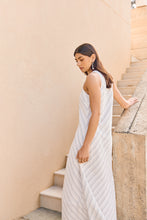 Load image into Gallery viewer, MARLOW COMO LINEN DRESS COASTAL STRIPE