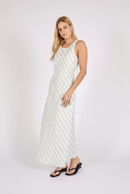 Load image into Gallery viewer, MARLOW COMO LINEN DRESS COASTAL STRIPE