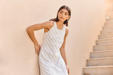 Load image into Gallery viewer, MARLOW COMO LINEN DRESS COASTAL STRIPE
