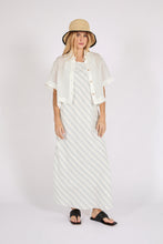 Load image into Gallery viewer, MARLOW COMO LINEN DRESS COASTAL STRIPE
