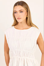 Load image into Gallery viewer, COMING SOON | STORIES BE TOLD CONTEXT IVORY LINEN RELAXED SLEEVELESS TOP