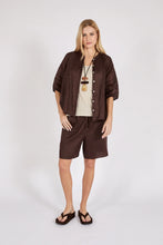 Load image into Gallery viewer, MARLOW CABANA BLOUSE CHOC