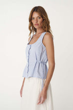 Load image into Gallery viewer, ROWIE DANDY TOP BLUE STRIPE
