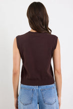 Load image into Gallery viewer, AMONG THE BRAVE DISTANCE CHOCOLATE CREWNECK KNIT VEST