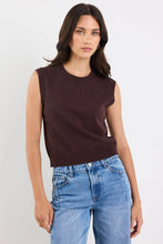 Load image into Gallery viewer, AMONG THE BRAVE DISTANCE CHOCOLATE CREWNECK KNIT VEST