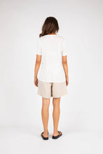 Load image into Gallery viewer, MARLOW NOTO LINEN TEE IVORY