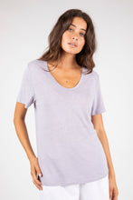 Load image into Gallery viewer, MARLOW NOTO LINEN TEE THISTLE
