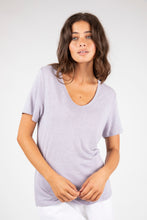 Load image into Gallery viewer, MARLOW NOTO LINEN TEE THISTLE