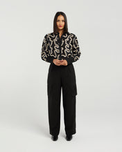 Load image into Gallery viewer, ET ALIA CECELIA SHIRT MIDNIGHT WAVES