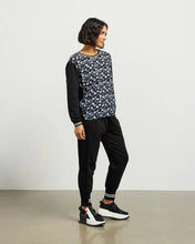 Load image into Gallery viewer, ET ALIA SMITH TOP AZURE PETALS/BLACK