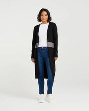 Load image into Gallery viewer, ET ALIA KYLIE KNIT CARDI BLACK/GREY