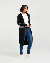 Load image into Gallery viewer, ET ALIA KYLIE KNIT CARDI BLACK/GREY