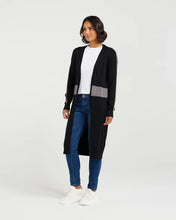 Load image into Gallery viewer, ET ALIA KYLIE KNIT CARDI BLACK/GREY