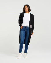 Load image into Gallery viewer, ET ALIA KYLIE KNIT CARDI BLACK/GREY
