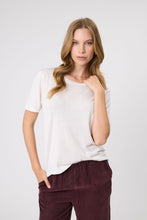 Load image into Gallery viewer, MARLOW ENCORE KNIT TEE IVORY