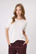 Load image into Gallery viewer, MARLOW ENCORE KNIT TEE IVORY
