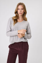 Load image into Gallery viewer, MARLOW ENCORE SCOOP NECK KNIT GREYMARLE