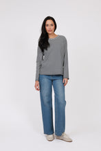 Load image into Gallery viewer, MARLOW UNO RIB LONGSLEEVE TEE INDIGO STRIPE