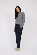 Load image into Gallery viewer, MARLOW UNO RIB LONGSLEEVE TEE INDIGO STRIPE