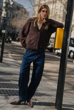 Load image into Gallery viewer, STORIES BE TOLD ESSENCE CHOCOLATE KNIT CARDIGAN