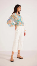 Load image into Gallery viewer, MINK PINK EVELYN WRAP BLOUSE MINT FLORAL
