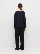 Load image into Gallery viewer, JHL BY JULIETTE HOGAN CREW LONG SLEEVE NAVY