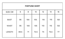 Load image into Gallery viewer, TUESDAY FORTUNE SHIRT CHOC GEO