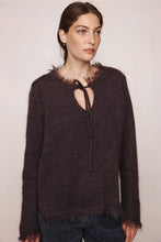 Load image into Gallery viewer, MARLE FRAYED GABRIELLE JUMPER