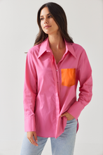 Load image into Gallery viewer, TUESDAY GEORGE SHIRT PINK ORANGE
