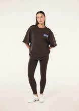 Load image into Gallery viewer, P.E NATION GLIDE OVERSIZED TEE COFFEE