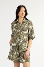 Load image into Gallery viewer, TUESDAY HUGO SHIRT OLIVE PAISLEY