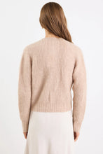 Load image into Gallery viewer, IVY + JACK HIGHLIGHT BISCUIT MOHAIR BELND CREWNECK CARDIGAN
