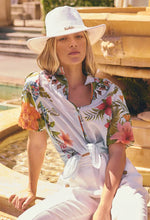 Load image into Gallery viewer, ONCE WAS CORALIE BLOUSE BLOOMSCAPE