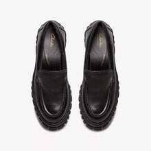 Load image into Gallery viewer, CLARKS PAGE LOAFER BLACK LEATHER