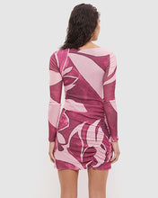 Load image into Gallery viewer, MON RENN PETA MINI DRESS PAINTERLY FLORAL