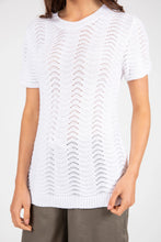 Load image into Gallery viewer, MARLOW PALMER EDIT MESH TEE WHITE
