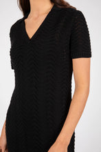 Load image into Gallery viewer, MARLOW PALMER POLO DRESS BLACK
