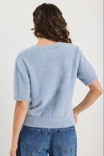 Load image into Gallery viewer, IVY + JACK ISSUE LIGHT BLUE FLUFFY SOFT KNIT TEE
