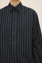 Load image into Gallery viewer, KOWTOW JAMES SHIRT NAVY PINSTRIPE