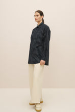 Load image into Gallery viewer, KOWTOW JAMES SHIRT NAVY PINSTRIPE