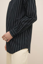 Load image into Gallery viewer, KOWTOW JAMES SHIRT NAVY PINSTRIPE