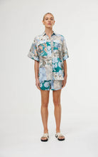 Load image into Gallery viewer, KINNEY JUNIPER SHIRT CYAN PATCHWORK