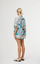 Load image into Gallery viewer, KINNEY JUNIPER SHIRT CYAN PATCHWORK