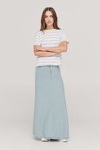 Load image into Gallery viewer, TAYLOR STRIPE SOLACE TEE MIST/IVORY